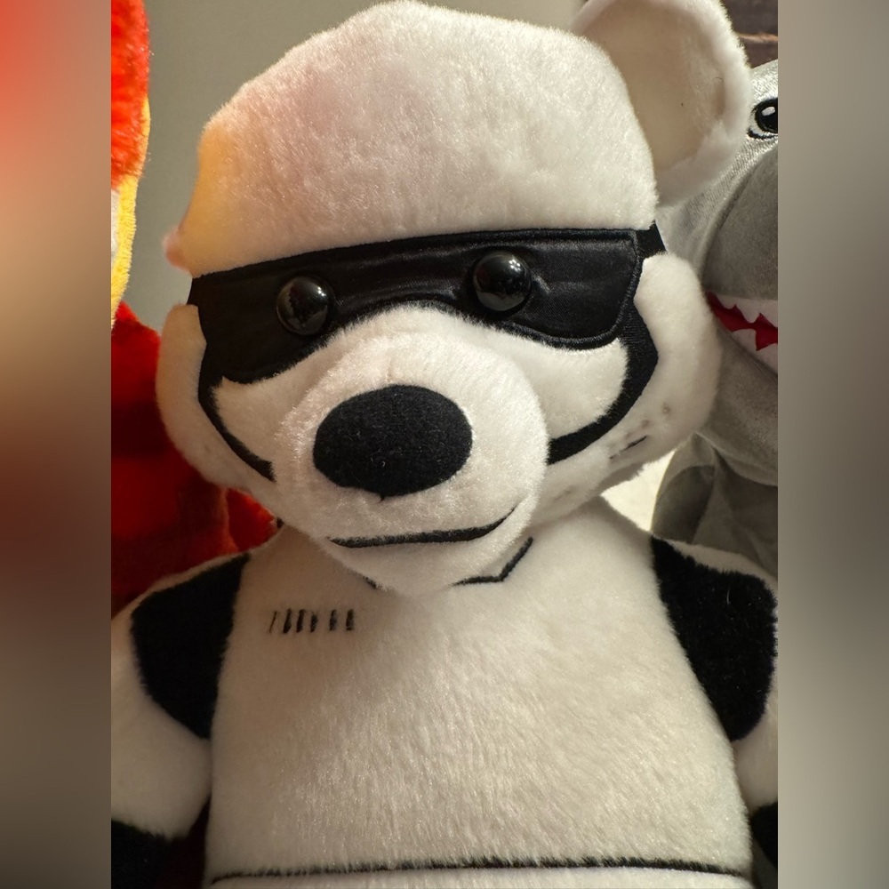 EUC! Build-A-Bear Lot of 3, Red Raptor, Toothy Great White Shark, Stormtrooper - Picture 3 of 4